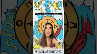 Tarot Cards as Feelings: Wheel of Fortune #shorts #tarotcardmeaning #howdotheyfeel