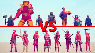 MARVEL Team vs RANGED Team - Totally Accurate Battle Simulator TABS