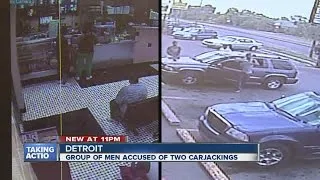 Carjackers caught on video