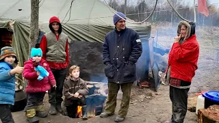 We made a house for Mowgli kids.They see toys for the first time in their lives.