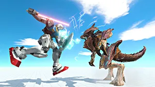 Gundam RX-78 vs Kaiju Monsters - Animal Revolt Battle Simulator | ARBS