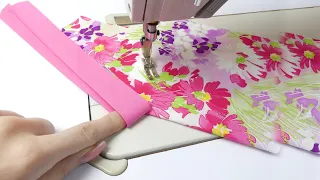 The simplest technique sewing a neckline without any mistakes
