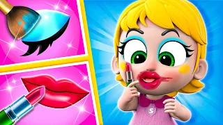 Beauty Makeup Song 😍 | Baby's Funny Salon 🤣💄 | NEW Funny Nursery Rhymes For Kid - PIB TV