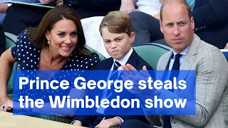 Djokovic wins but Prince George steals the Wimbledon show