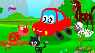 Animal  Sound Song + More Kids Learning Videos & Rhymes by Little Red Car