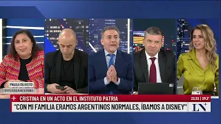 CFK en el Instituto Patria: "Con mi familia éramos argentinos normales, íbamos a Disney"