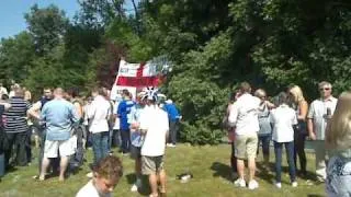 Millwall fans before the Play -Off final 24/5/09