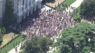 Reopen California protests at state capitol against coronavirus lockdown -- WATCH LIVE