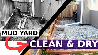 Backyard gravel upgrade | fixing a wet and muddy yard