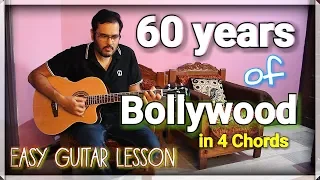 60 Years of Bollywood in 4 Open Chords - ScoopWhoop Version | Easy Guitar Lesson For Beginners