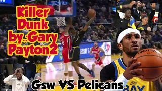 Golden State Warriors Gary Payton 2 Shocks the Crowd on his Crazy Killer Dunk.