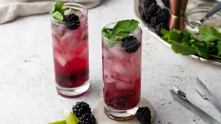 Hibiscus and Blackberry Mojito Cocktail Recipe