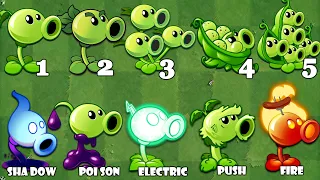 PvZ 2 Challenge - Every PEASHOOTER vs Team Modern Day Zombie!