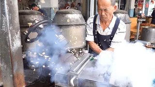 How Puffed Rice Candy is Made / Crispy Popped Rice Treats (Puffed-rice Cakes) Taiwanese Street Food