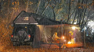 Heavy Rain Camping | Cozy night with the sound of rain in the Storm | Brand New iKamper