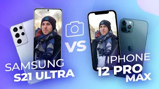 Samsung Galaxy S21 Ultra vs iPhone 12 Pro Max ! Le MEILLEUR en PHOTO est…