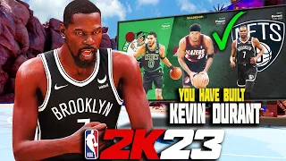 NBA 2K23 First OFFICIAL KEVIN DURANT 6'10 3-LEVEL SCORER Build