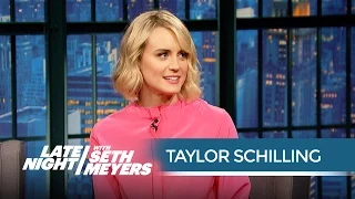 Taylor Schilling's Orange Is the New Black Sex Scene Accident - Late Night with Seth Meyers