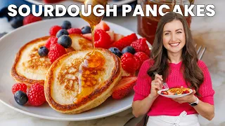 Homemade Sourdough Pancakes – Super Soft and Fluffy!