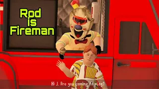 Rod is FireFighter Full Gameplay (Ice Scream 2)