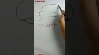 How to draw Santa Claus easy step by step.. #shorts