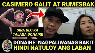 CASIMERO Galit at Rumesbak Na | DONAIRE Sinabing Siya Ang NAGPLANO Ng Unang Laban