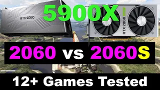 AMD Ryzen 5900X + RTX 2060 Super vs 2060 | 12 + Games Tested