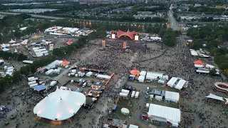 The scale and size of Roskilde Festival 2023 - as seen from above