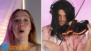 Playing Violin on Omegle but I Pretend I'm a Beginner (Anime Edition)