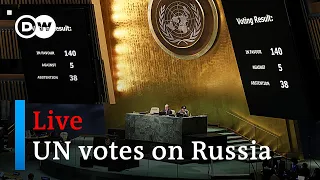 Watch live: UN General Assembly votes on suspending Russia from UN Human Rights Council | DW News