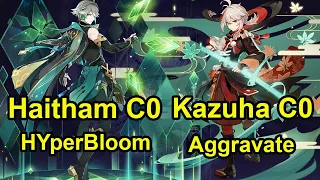 F2P Alhaitham C0 & Kazuha C0 Spiral abyss floor 12 Genshin Impact