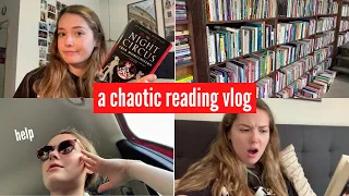 a ~chaotic~ reading vlog // the night circus, used book stores, & tea time