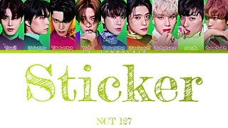 NCT 127-Sticker перевод на русский[COLOR CODED LYRICS]