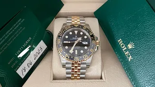 Unboxing the new 2023 Rolex GMT-Master II 126713GRNR watch with jubilee bracelet