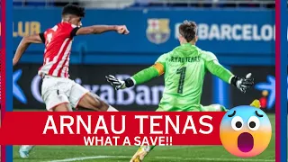 Arnau Tenas vs SD Logroñés─SAVES || FC BARCELONA