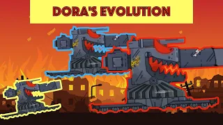 Dora's evolution | Cartoons about tanks
