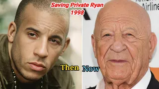 Nine main characters of ''Saving Private Ryan'' 1998 || Then & Now