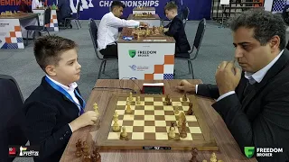 11-year-old boy is so happy after beating an experienced GM | FM Egor Korelskiy vs GM Ghaem Maghami