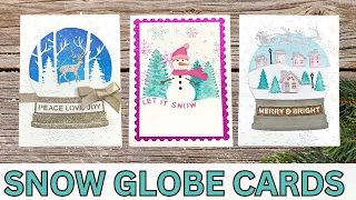 Snow Globe Cards | Simon Hurley's Snow Globe Collection with Spellbinders