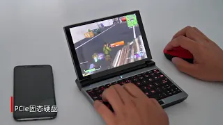 Playing Fortnite with the OneGx1 keyboard.