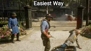 How To Kill The Lone Lemoyne Raider In Front Of The Lawmen Without Getting Wanted - RDR2