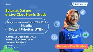 Pengetahuan Kuantitatif UTBK-SNBT 2023: Matriks (PRIORITAS dan SERING MUNCUL di UTBK)