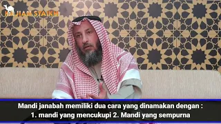 dua cara mandi junub yang sah