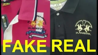 Real vs. Fake La Martina polo shirt. How to spot counterfeit La Martina