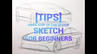 [Tips] basic step of  car design sketch for beginners