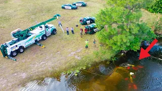 We found a *MISSING CAR* while fishing. COPS CALLED (What’s Inside)