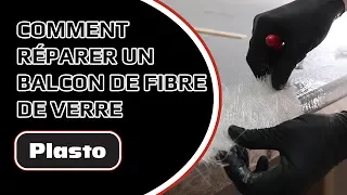 Réparation et peinture d'un balcon de fibre de verre