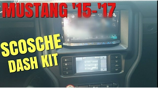 Scosche Dash Kit Mustang 2015 - 17 Double Din Stereo