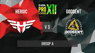 CS:GO - Heroic vs. GODSENT [Nuke] Map 1 - ESL Pro League Season 12 - Group A - EU