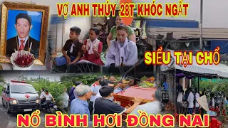 Vợ anh thúy khóc ngất khi đưa chồng về tới nhà tại sóc trăng